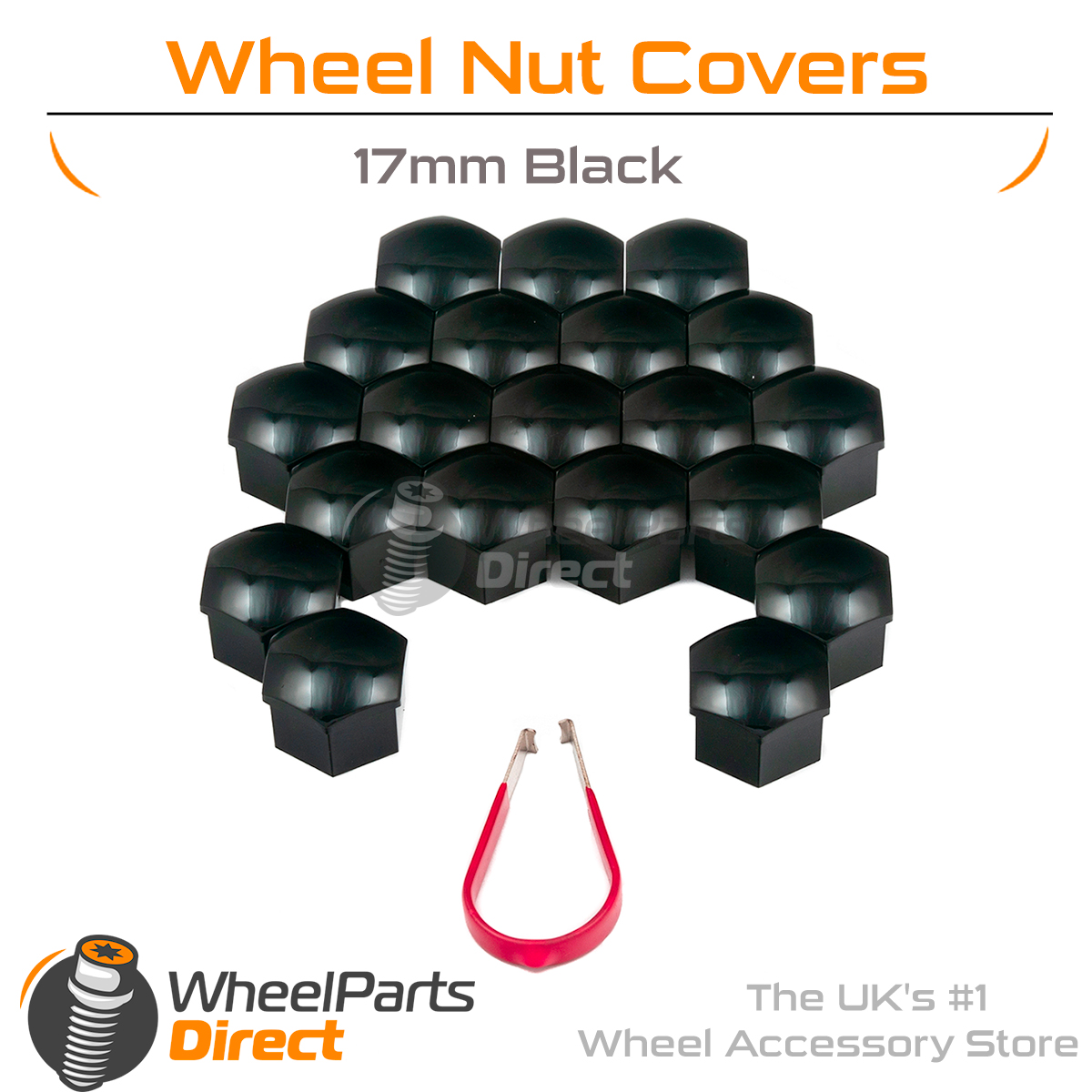 e30 82-93 Black Wheel Bolt & Nut Covers gen2 17 mm for BMW 3 SERIES