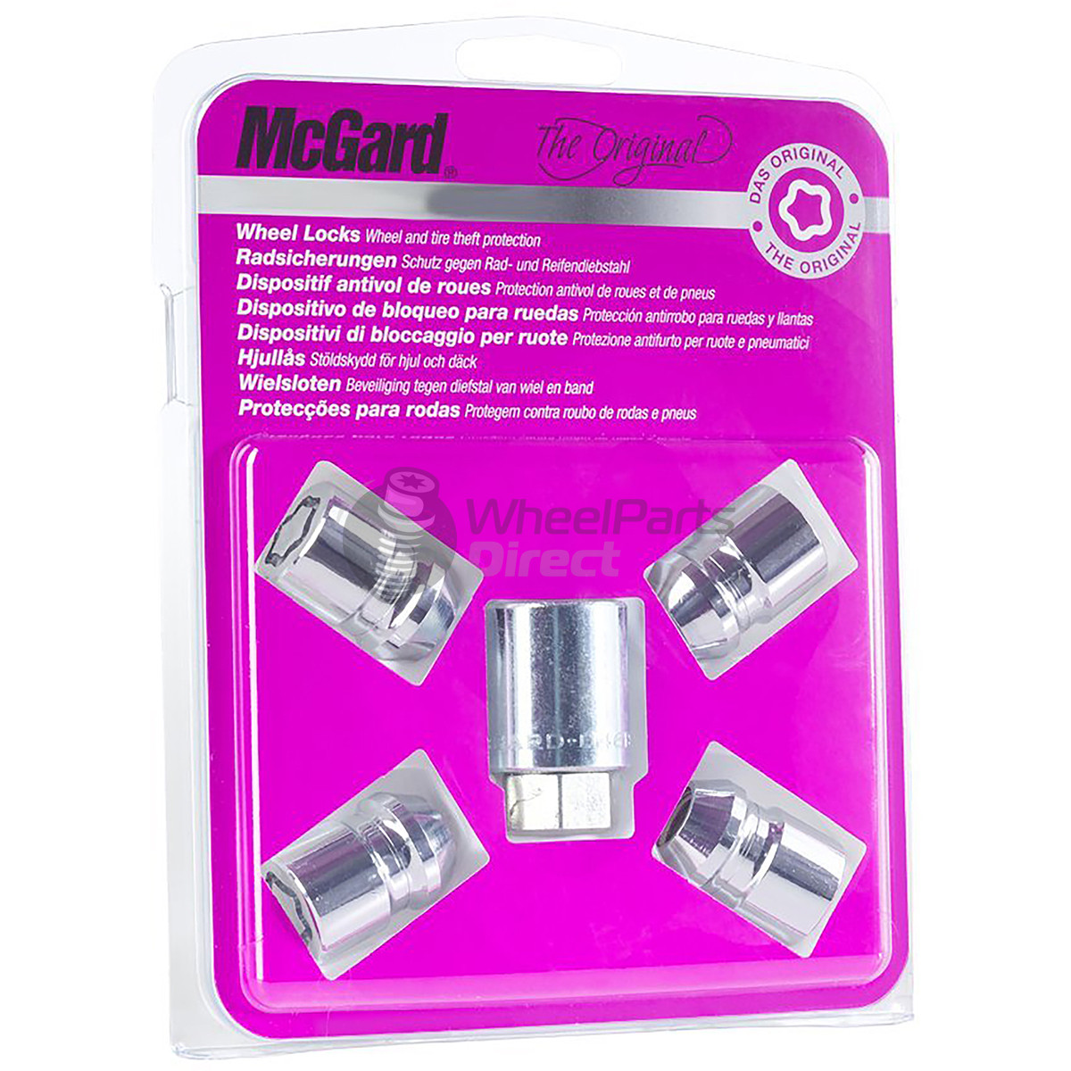Set of McGard 24154SU 12x1.25 Tapered 33mm Chrome Locking Wheel Nuts