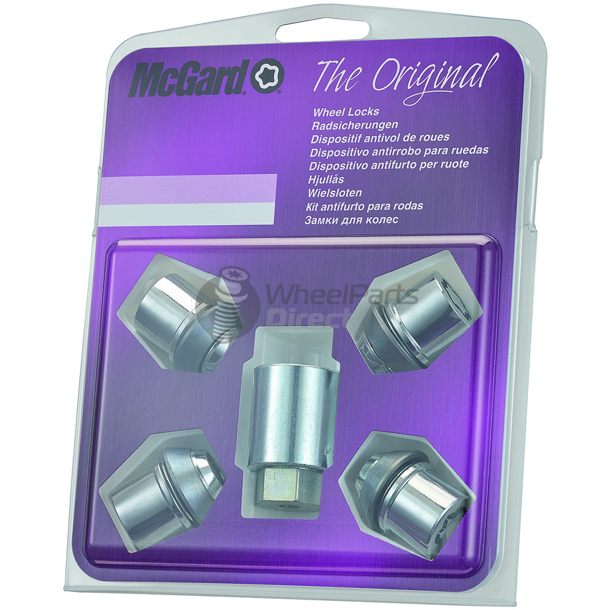 Set of McGard 24212SU 12x1.5 Tapered 33mm Chrome Locking Wheel Nuts
