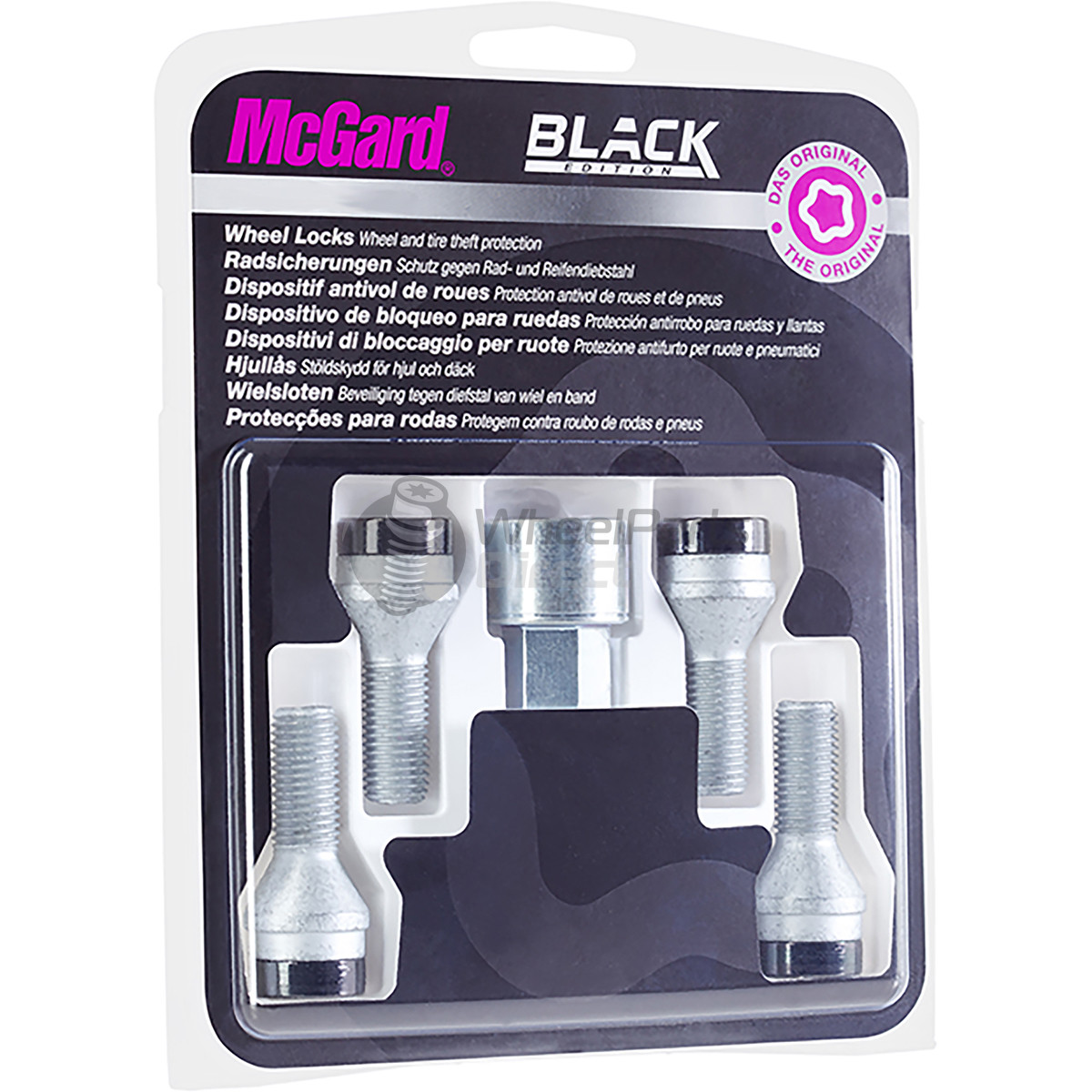 Set of McGard 27179SUB 12x1.5 Tapered 26mm Black Locking Wheel Bolts