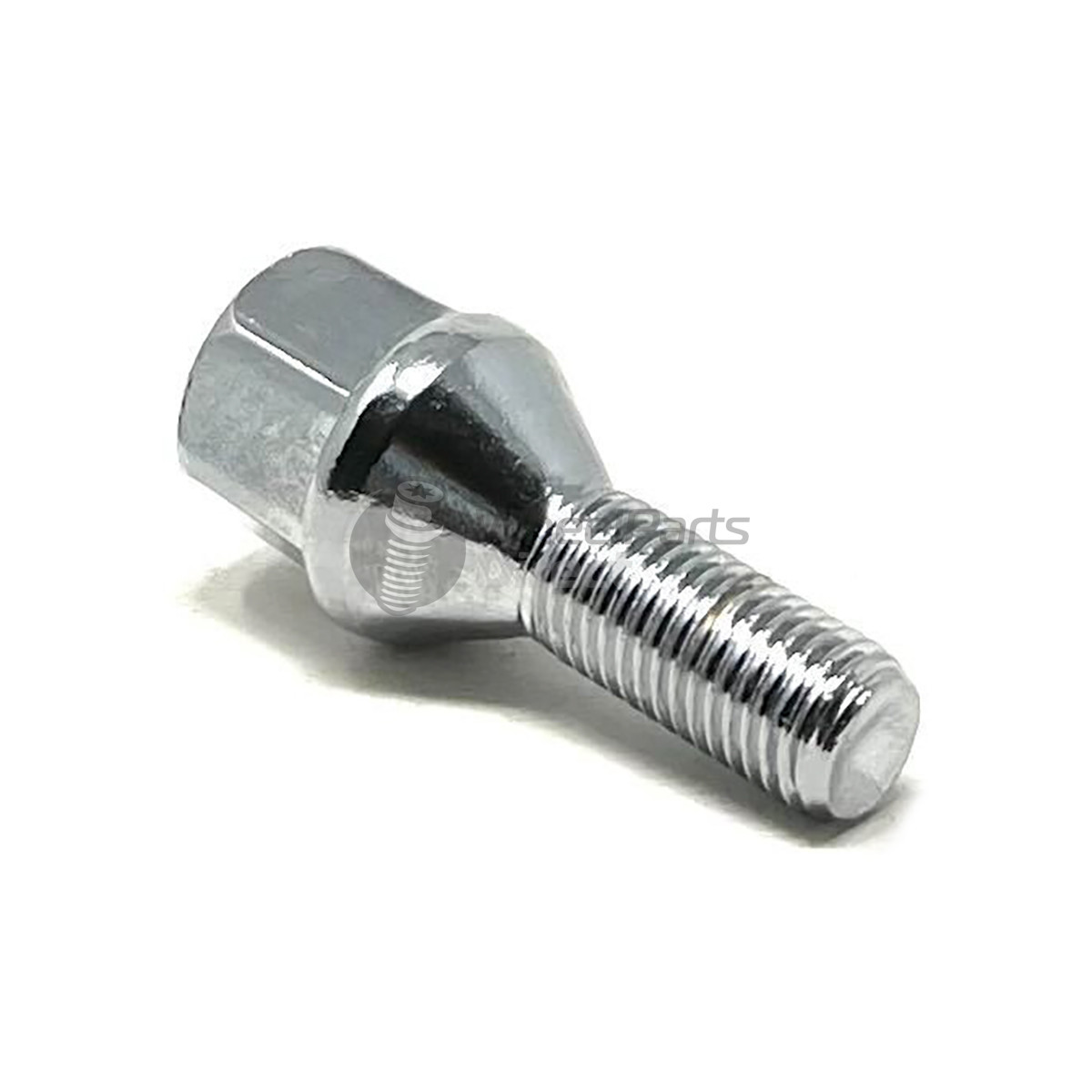 12x1.5mm Tapered 26mm Thread 19mm Hex Chrome Wheel Bolt