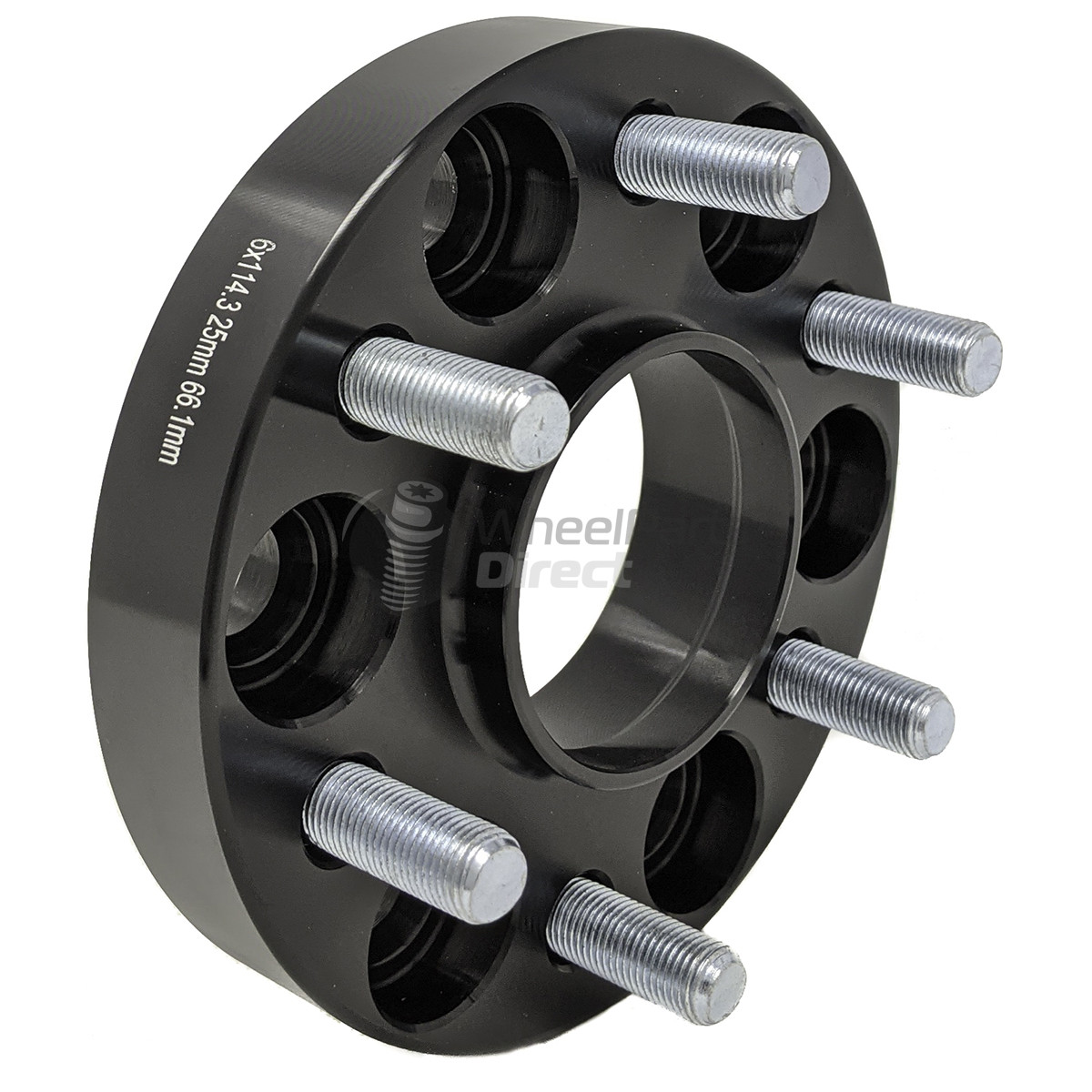 6x114.3 66.1 25mm GEN2 Bolt-On-Nuts Wheel Spacers