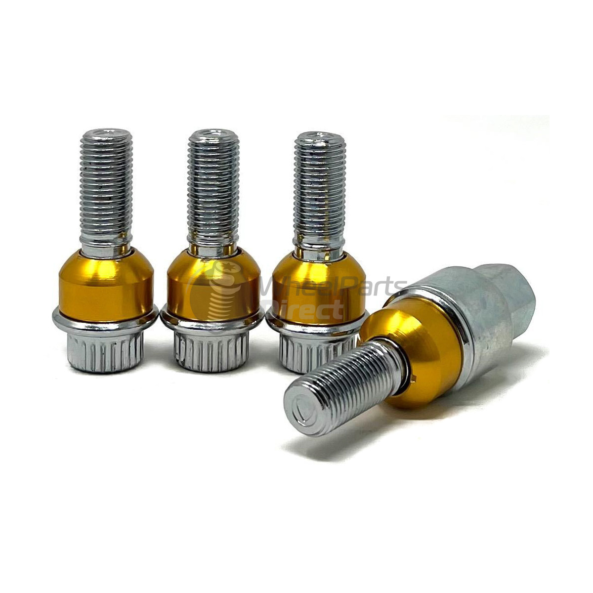 Set of GEN2 Economy 14x1.5 R14 30mm Chrome Locking Wheel Bolts