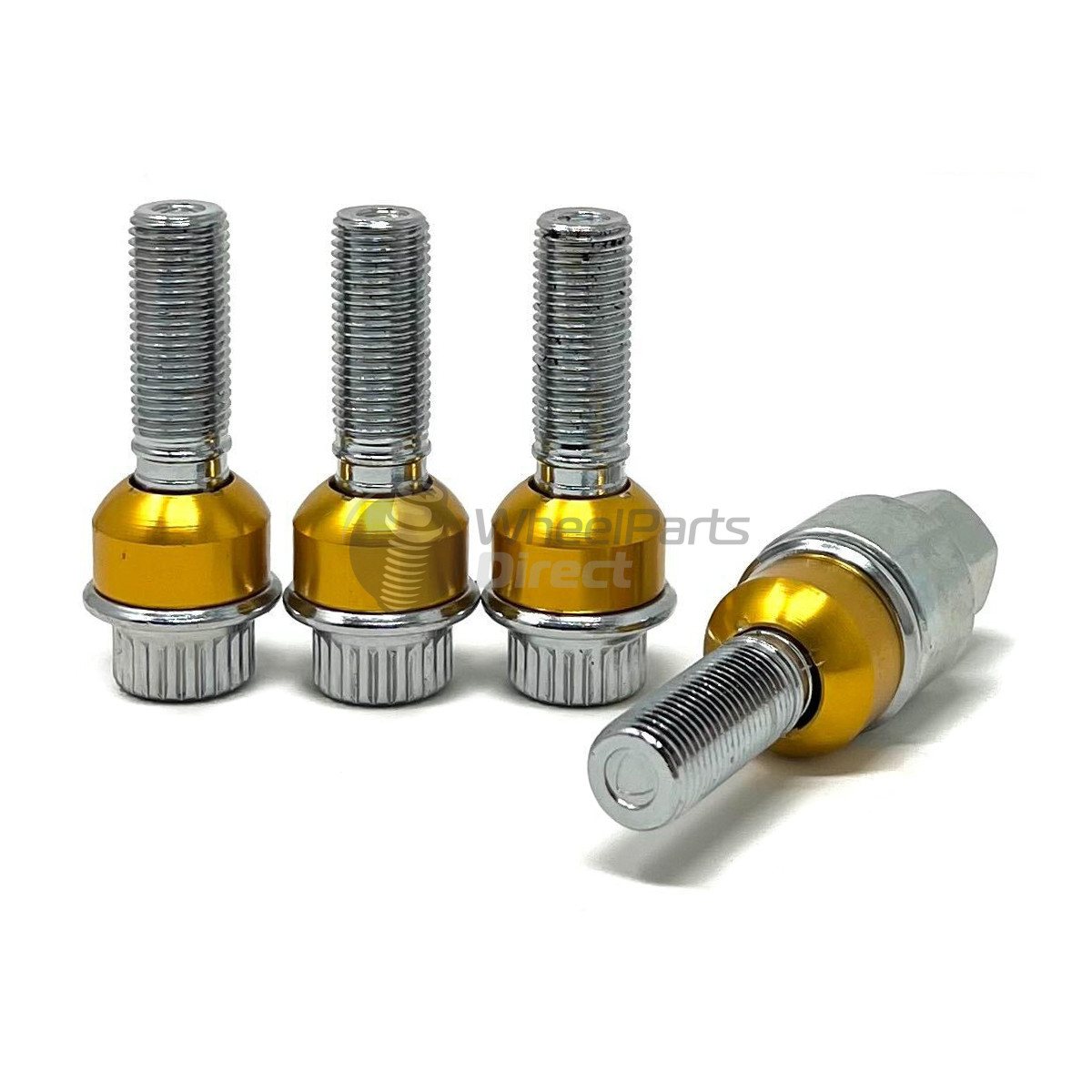 Set of GEN2 Economy 14x1.5 R14 37mm Chrome Locking Wheel Bolts