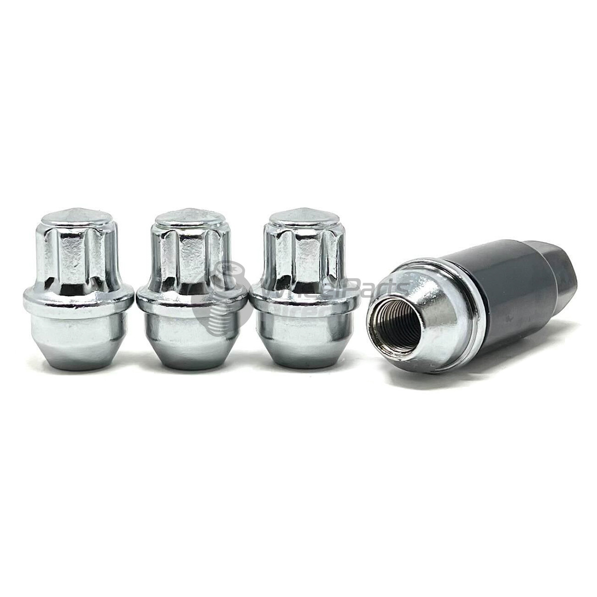 Set of GEN2 Economy 14x1.5 Ghia 3 42mm Chrome Locking Wheel Nuts