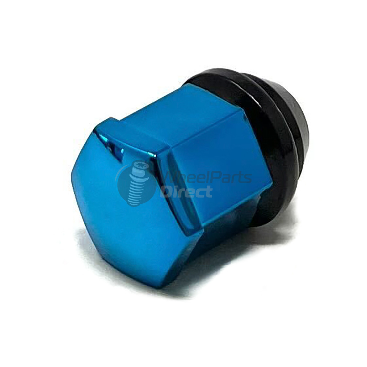 12x1.5mm Ghia 2 30mm Thread 19mm Hex Blue Covered Wheel Nut