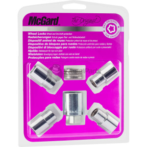 Set of McGard 21153SU 12x1.25 Flat 35mm Chrome Locking Wheel Nuts