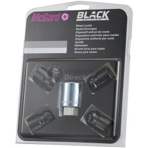Set of McGard 24157SUB 12x1.5 Tapered 33mm Black Locking Wheel Nuts