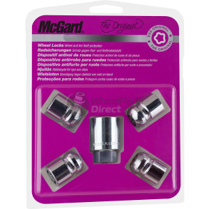 Set of McGard 25000SU 12x1.5 R12 30mm Chrome Locking Wheel Nuts