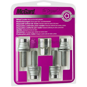 Set of McGard 26001SU 12x1.25 Flat 35mm Chrome Locking Wheel Bolts