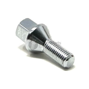 12x1.5mm Tapered 22mm Thread 17mm Hex Chrome Wheel Bolt