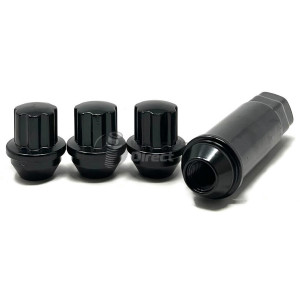 Set of GEN2 Economy 12x1.5 Ghia 2 30mm Black Locking Wheel Nuts