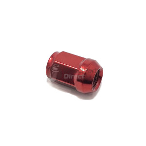 14x1.5mm Tapered 34mm Thread 19mm Hex Red Wheel Nut