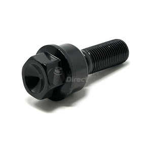 14x1.5mm R14 37mm Thread 19mm Hex Black Wheel Bolt