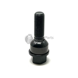 14x1.5mm R14 37mm Thread 19mm Hex Black Wheel Bolt