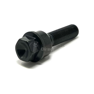 14x1.5mm R14 48mm Thread 19mm Hex Black Wheel Bolt