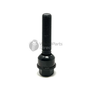 14x1.5mm R14 58mm Thread 19mm Hex Black Wheel Bolt