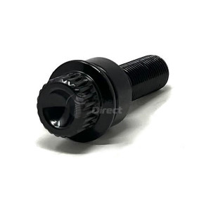 Set of GEN2 Economy 14x1.5 R14 37mm Black Locking Wheel Bolts