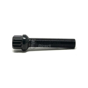 Set of GEN2 Economy 14x1.5 R13 65mm Black Locking Wheel Bolts