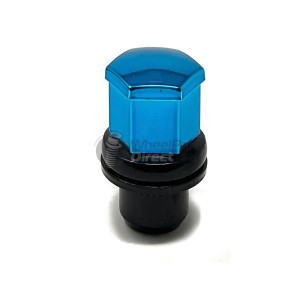 14x1.5mm Range 46mm Thread 22mm Hex Blue Covered Wheel Nut