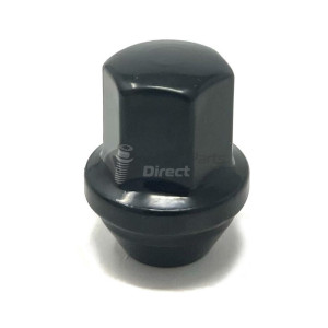 14x1.5mm Tapered 41mm Thread 22mm Hex Black Wheel Nut